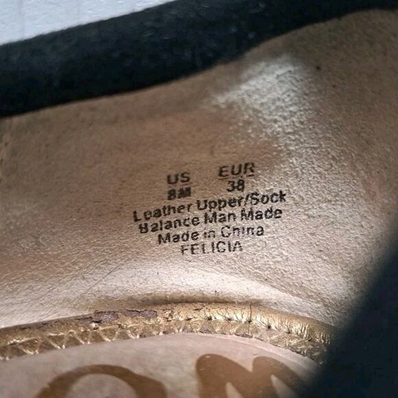 Sam Edelman Felicia Ballet Flats Womens 8 Black Leopard Print Calf Hair Shoes - Picture 11 of 15